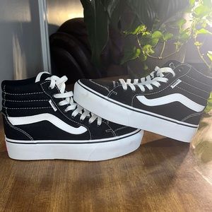 High-Top Vans Black Women-6.5